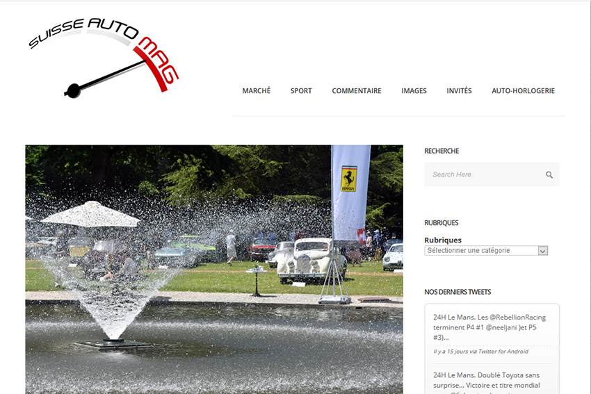 SuisseAutoMag, le site officiel